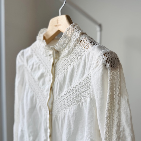 Sézane Rita Shirt in Ecru - Picture 6 of 13